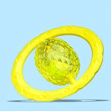 1pc Planet-Shaped Interactive Pull Ring Dog Toy, Middle Planet Can Rotate 360 Degrees, Press To Make Sound, Easy To Wash, And Material, Suitable For Medium And Large Dog Breeds, Interactive Tug Toy, Can Be Used Indoors And Outdoors, Dog Squeaky Toy, Pet Squeaky Toy - Multicolor - View 14
