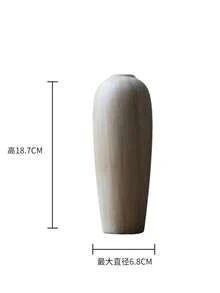 1個陶瓷花瓶 侘寂風 黑白小花瓶 創意乾燥花插花 茶道花器 - 詔寂風花瓶 - 查看 10