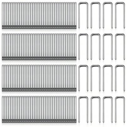Kit de reparación de persianas de plantación Jetec de 100 piezas, lamas de repuesto, grapas, varilla de inclinación para persianas operables, metal plateado para lamas interiores faltantes