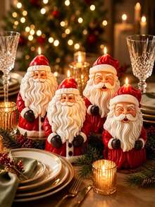 Resin Silicone Mold White Beard Santa Claus Silicone Candle Mold Creative Christmas Candle Making Tool, Perfect For Adding Warm Atmosphere To Holiday Parties And Gifts - Santa Claus Mold - View 3