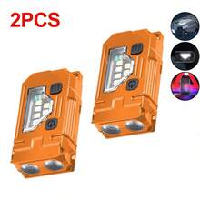 Rechargeable Magnetic Mini Keychain EDC Flashlight, With Pen Clip And Hat Clip, Ultra Bright Outdoor/Fishing Lighting - Multicolor - View 15