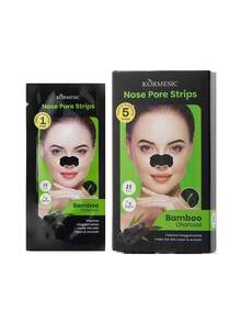 5pcs Activated Charcoal Nose Strips, Contains Activated Charcoal Powder, Aloe Vera Extract, Tea Extract-----Deep Cleansing, Removes Dirt, Oil And Blackheads, Unclogs Pores And Soothes Skin, Suitable For All Skin Types, Women's Holiday Small Gift, Oily Skin Care, Skincare, Y2K, Suitable For Summer, Suitable For All Skin Types, Gift For Girlfriend's Makeup, Travel-Friendly Cleaning Nose Strips, High-End Skincare Gift And Present - Nose Strips - View 7