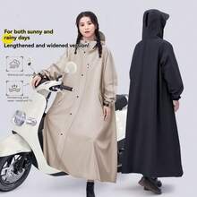 Upgraded Full Body Waterproof Raincoat, High Density Windproof Breathable Long Rain Cape, Suitable For Electric Bike Riding, Outdoor Camping, Hiking, Unisex Loose One-Piece Rain Gear - Upgraded Version - View 12