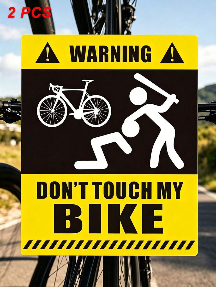 2 piezas Pegatinas divertidas 3D para bicicleta de montaña, calcomanías de protección del cuadro resistentes a arañazos, accesorios de película protectora universal para bicicleta de carretera