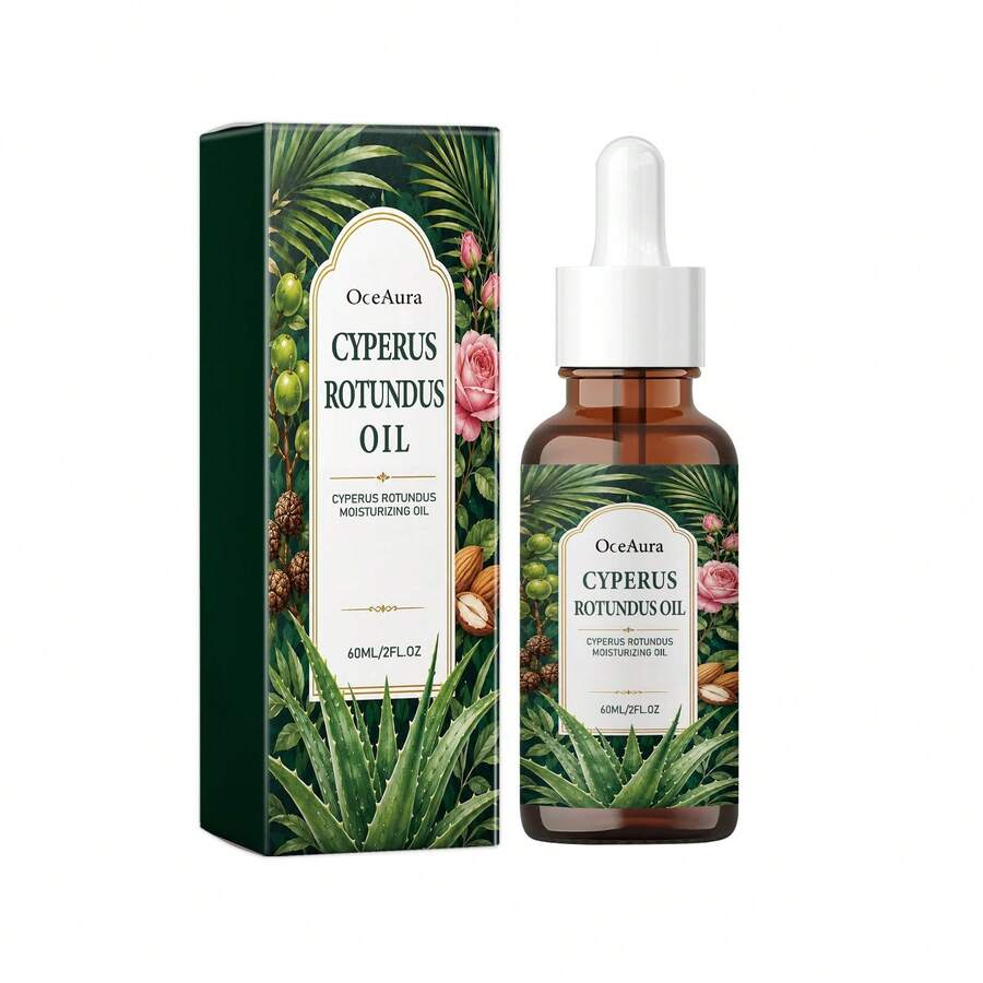 60ml Óleo Essencial de Cyperus Care, Hidratante & Nutritivo, Melhora a Secura & Rugosidade, Óleo de Massagem Suave, Sem Álcool & Não Irritante - Multi Aromas - Visão 1