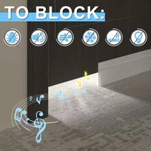 Detachable TPE Door Bottom Seal Strip, Windproof, Dustproof, Sound-Insulating, For Indoor Bedroom - A - View 7