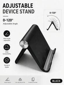 Foldable Portable Phone Stand, ABS Desktop Holder, Adjustable Angle Universal Stand, Multi-Angle Foldable Desktop Support, Compact Lightweight Pocket-Sized Design, Suitable For All Smartphones And Tablets, Stable Non-Slip Desktop Storage, Essential For Office, Home And Daily Use, Portable Travel Desktop Phone Stand Accessory - Multicolor - View 5