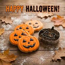 Halloween Cookie Cutter Set, 2pcs Stainless Steel Cookie Cutters - Pumpkin, Ghost, Suitable For Halloween Party Decoration - View 3