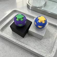 Smooth Rotating Press Ball, Colorful Mini Pocket Finger Toy, Portable Stress & Anxiety Relief Fidget Toy, Novelty Daily Relax Gift - Multicolor - View 2