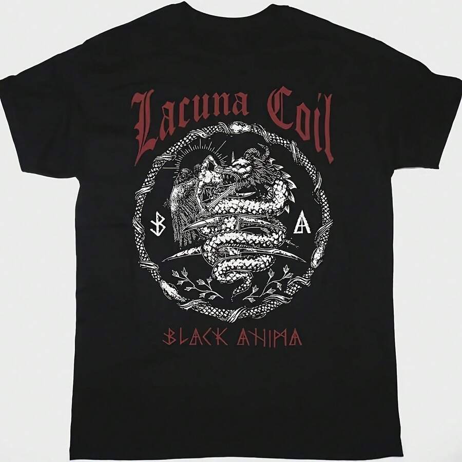 LACUNA COIL Band BLACK ANIMA Cotton All Size T Shirt For Men TT303 - 款式 - 查看 1