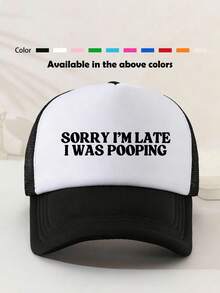 1pc High Elastic Soft Breathable Non-Sweating Printed Sponge Hat, Hollow Out Breathable Daily Sun Hat Unisex, Suitable For Daily Commute, Sports Leisure, Home Outings, Short Trips - Multicolor - View 10