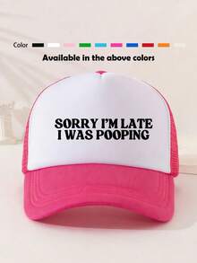 1pc High Elastic Soft Breathable Non-Sweating Printed Sponge Hat, Hollow Out Breathable Daily Sun Hat Unisex, Suitable For Daily Commute, Sports Leisure, Home Outings, Short Trips - Multicolor - View 12