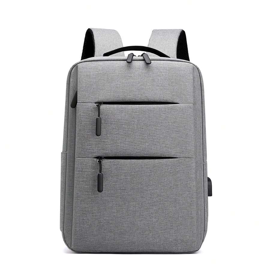 Dam Laptop Backpack With USB Charging Interface. - Grey - View 1