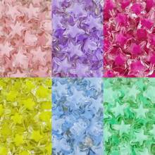 100pcs/50pcs Acrylic Translucent Colorful Star Beads, Suitable For Handmade DIY Beading Jewelry Making Crafts Accessories - Mixed Color Transparent Star Beads - View 4