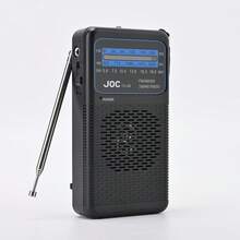 JOC TG-88 便携式三波段收音机（FM/AM/SW） - 电池供电迷你收音机，带内置手电筒和夹子，适合户外/露营/老年人使用 - 查看 2
