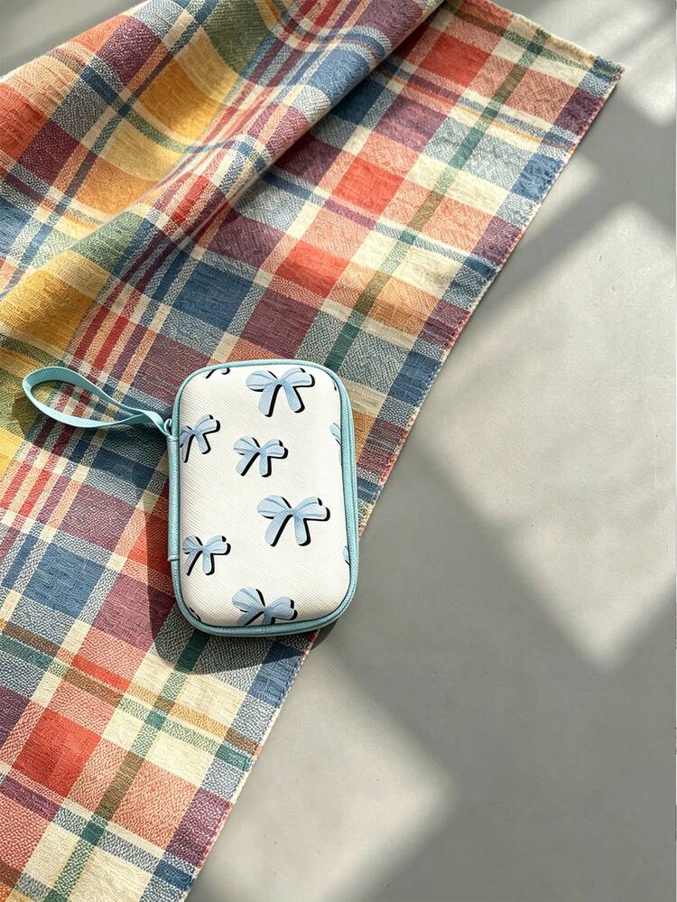 Cute Printed Electronic Accessories Storage Bag, Portable Data Cable Organizer Box, Suitable For Computer Accessories, Chargers, USB Cables, Etc., Daily Commute And Travel Portable Storage Bag - View 18