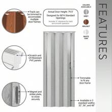 32" PVC Foldable Accordion Doors Or Privacy Room Divider Internal Use, - As Pic - View 3