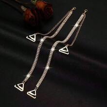 2pcs Rhinestone Adjustable Shoulder Straps, Invisible Bra Straps For Wedding Dress And Evening Gown, Simple Fashion Sexy - Shoulder Strap - View 6