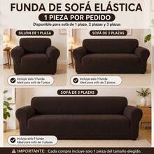 MRustc Sofa Slipcovers - Coffee Brown - View 2