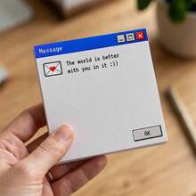 Funny Retro Computer Error Sticky Note Set, 4 Packs, 3X3 Inches Each, Y2K Aesthetic Window Memo, Suitable For Office Desk, Humorous Colleague Gift And Unique Workspace Reminder - A - View 4