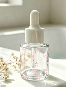Botol Pipet Minyak Esensial Kaca Transparan Motif Pita Baru, Tersedia Ukuran 20ml/40ml, Dapat Digunakan Kembali, Cocok Untuk Pencampuran Minyak Esensial Parfum, Pengeluaran Cairan, dan Botol untuk Perjalanan - MultiWarna - View 2
