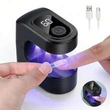 Portable Mini Nail Drying Lamp, USB Rechargeable Nail Gel Curing Lamp, Used For Gel Polishing And Nail Art, Suitable For Home DIY Nail Products, Female Gifts, Nails, Nail Technology Products, Nail UV Lamp, Nail Lamp - Mini Nail Lamp - 查看 11