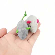 1-10pcs Set Rattle Cat & Mouse Toys, Faux Fur Cat & Mouse Toys, Interactive Cat Toys, Indoor Cat Toys - Multicolor - View 7
