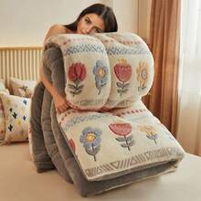 Boho-Inspired Soft & Fluffy Quilt – Warm, Lightweight All-Season Throw For Bed, Dorm Or Hotel Use | Machine Washable, Cozy Texture, Versatile Home Decor Accent - Bohemian Style - View 7