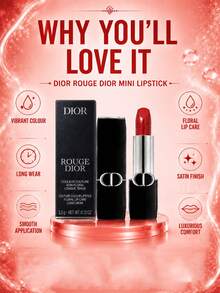 Dior Charm 唇膏 (Satin 720, 1.5g/3.5g)，持久顯色、不暈染、高顯色度、不乾澀、保濕配方，緞面質地，適合初學者 - 緞光720 - 查看 7