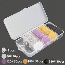 120pcs 25mm Replaceable Sandpaper, With Foot Scrubbing Pad Kit, Tool For Removing Foot Calluses And Corns, Hard Dead Skin Cleaner, Foot Scrubbing File - Multicolor - View 13