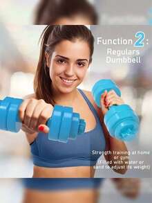 4pcs/1pc Adjustable Water-Filled Dumbbells, Suitable For Fitness Strength Training, Body Shaping And Weightlifting, Can Be Used In Gym, Sports And Yoga - Multicolor - View 2