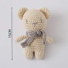 Handmade Knitted Bear Rattle, Baby Hand Rattle, Grasping Toy, Built-In Bell, 3D Cute, Rich Details, Attract Baby's Attention, Exercise Baby's Hearing, Perfect Birthday Memorial Gift, Halloween Gift, Christmas Gift For Baby - Multicolor - View 8