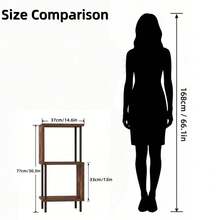 MTShining Narrow Sofa Side Table, Bedside Cabinet, Small Coffee Table And 3-Tier Storage Rack, Suitable For Living Room, Bedroom, Kitchen, Balcony And Study - Mocha Brown - View 7