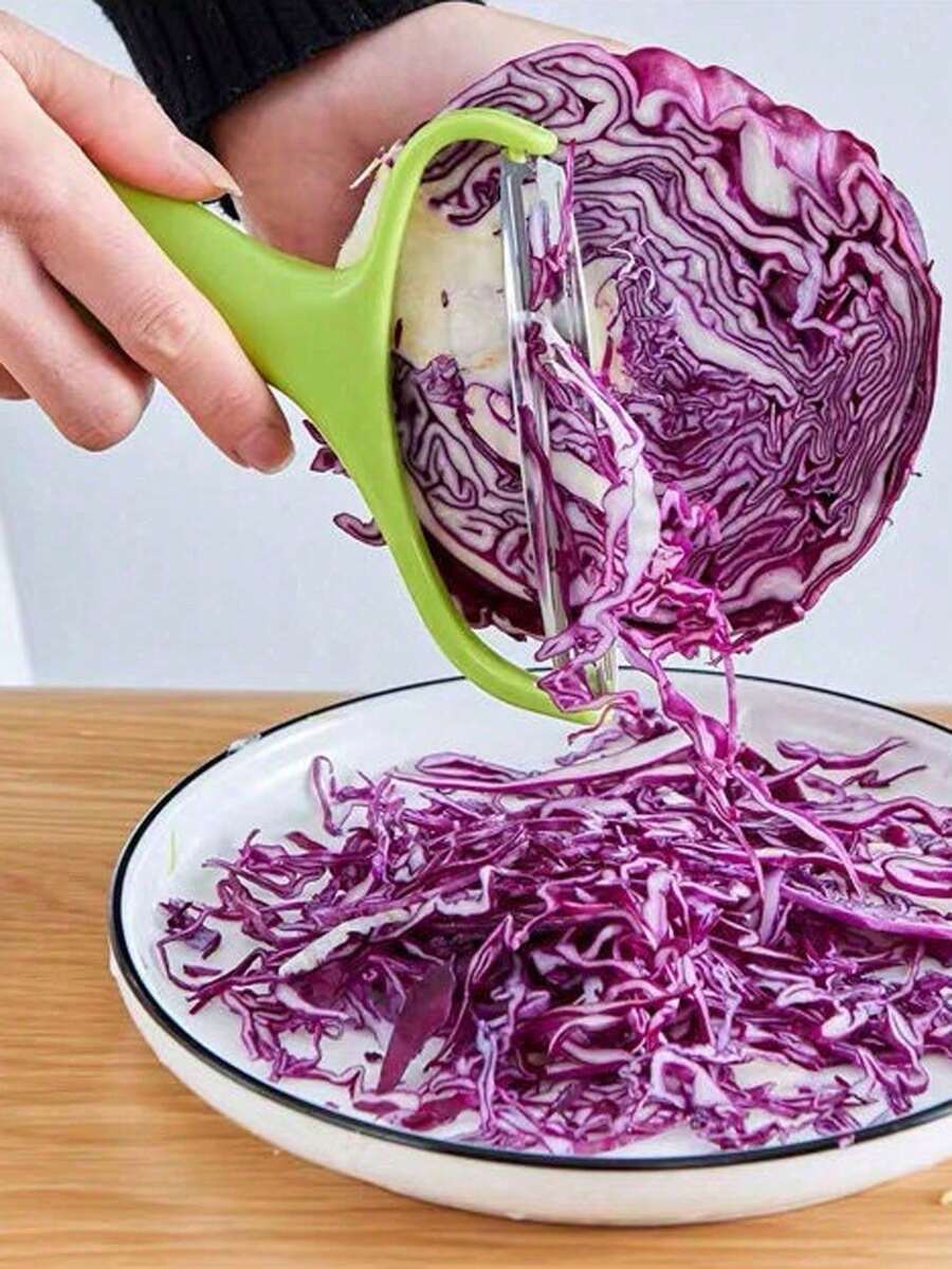 1/2件多功能手動蔬菜水果切絲器,光滑切割面防止食物黏附,快速清洗,節省廚房收納空間,適合沙拉、配菜與日常居家烹飪,熱門廚房小工具 - 彩色 - 查看 1