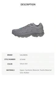 Salomon Xt-6 Series Unisex Sports Shoes 474448 - Ghost Gray 474448 - View 8