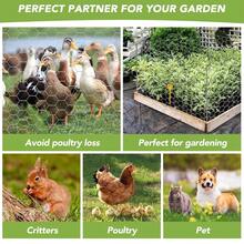 1 pieza Malla de alambre de gallina, valla de alambre de gallina metálica con diseño floral para manualidades, aves de corral y jardín, malla hexagonal de alambre galvanizado para mascotas, conejos y gallinas - A - Ver 4