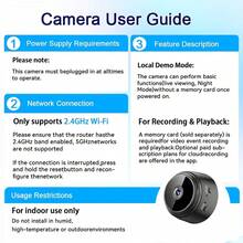 A9 Mini Camera 480P HD Wifi Surveillance Camera Sensor Camera Network Video Smart Home Security Wireless Security Camera, Pet Camera - Black - View 6