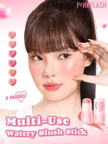 PINKFLASH Stik Perona Pipi Dewy 3,5g, Tekstur Lembut dan Meleleh, Tahan Lama, Mengandung 8 Bahan, Pigmen Tinggi, Formula Halus dan Mudah Dibaurkan, Tahan Lama dan Anti Luntur, Serbaguna - # PP02 BERRY HATI - View 10