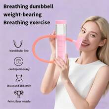 1pc Breathing Dumbbell Abdominal Breathing Trainer, Core Workout Fitness Equipment, Home Exercise Gear, Waist Training Fitness Accessory, Portable Lung Capacity Training Tool, Yoga Running Workout, Suitable For Adults, Compact Design, No Battery Required - Multicolor - View 3