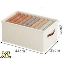 1pc Minimalist Practical Solid Light Gray Foldable Oxford Cloth Storage Box, Large Capacity Wear-Resistant Moisture-Proof Wardrobe Clothing Sweater Jeans Organizer, Home Travel Bedroom Storage Essential, High Cost-Performance Item For Graduation Season - Multicolor - View 14