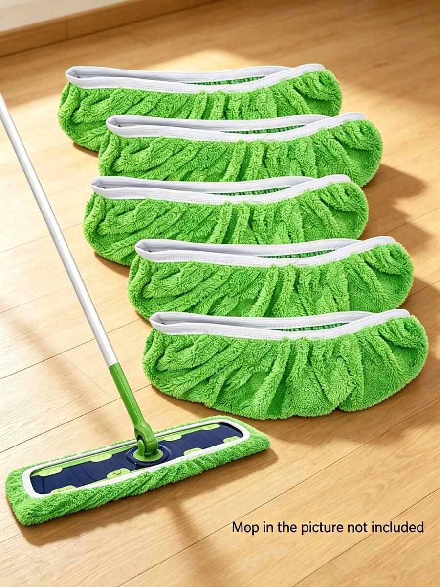 Extra Large (Mop Not Included) Reusable Microfiber Mop Pads, Microfiber Cleaning Mop Replacement Pad,Flat Mop Replacement Cloth Cover Mop,Super Absorbent Reusable Mop Pad, Compatible With XL Mop, Dry And Wet Wiping | Connector Pad | Cleaning Cloth,
