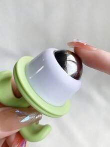 1件裝可攜式美妝冰感眼部按摩器，附滾珠舒緩冷感凝膠，適用於臉部、頸部與眼睛，緩解腫脹，旅行便攜 - 彩色 - 查看 6