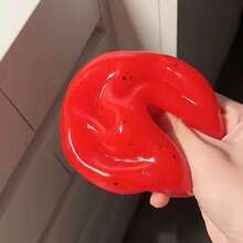 Squishy - Handmade Watermelon Slushie, Ice-Sand Texture, Press To Create A Dent With Satisfying Sound, Super Soft And Squeezable With Crisp Sound, ASMR Stress Relief Toy, Anxiety Relief, Squishy>Fruit, Children's Toy, Stress Relief Toy, Birthday Gift, Halloween Gift, Easter Gift, Party Gift - Multicolor - View 8