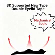 32/180/360pcs 3D Double Eyelid Tapes, Waterproof, Recommended For Beginners, Invisible, Natural, Sweat-Resistant - Clear - View 5