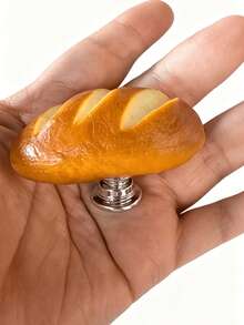 Decorative Bread Shaped Wooden Drawer Pulls Cabinet Knobs, Suitable For Baby Room Vanity Dresser Wardrobe Closet Furniture Hardware Set - Furniture Handles - View 10
