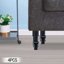YUNRUX Furniture Legs With Casters, Height-Adjustable Furniture Legs With Locking Casters, 4-Pack Furniture Legs - A - View 11