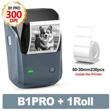 Printer Termal Mini NIIMBOT B1, Printer Portabel Saku, Mendukung Koneksi Bluetooth Nirkabel, Dapat Mencetak Stiker Label Barcode Putih Bulat - MultiWarna - View 11