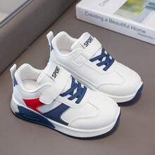 1 par de zapatos deportivos de moda 2026, zapatos casuales estilo universitario para niños, adecuados para todas las estaciones - Azul - Ver 2