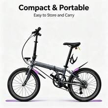 MOTSUV 1 Pair Folding Mountain Bike Mudguards, Aluminum Alloy Front And Rear Rain Guards, Bicycle Mud Fender Accessories - Multicolor - View 8