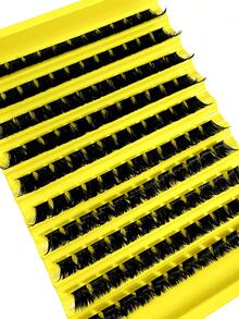 120Pcs Fluffy D Curl Cat Eye Lashes, 180D DIY Eyelash Clusters, Dense And Natural, Long-Lasting And Durable, Ultra-Light And Soft, Reusable, Suitable For Beginners, Daily Life, Parties, Travel, Music Festivals, Etc. Eyelash Clusters - D - View 8